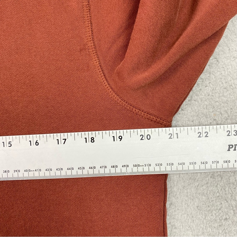 Pact Organic Cotton Hoodie Men's Size M Full Zip Sweatshirt Brick Color Medium * - Picture 5 of 15